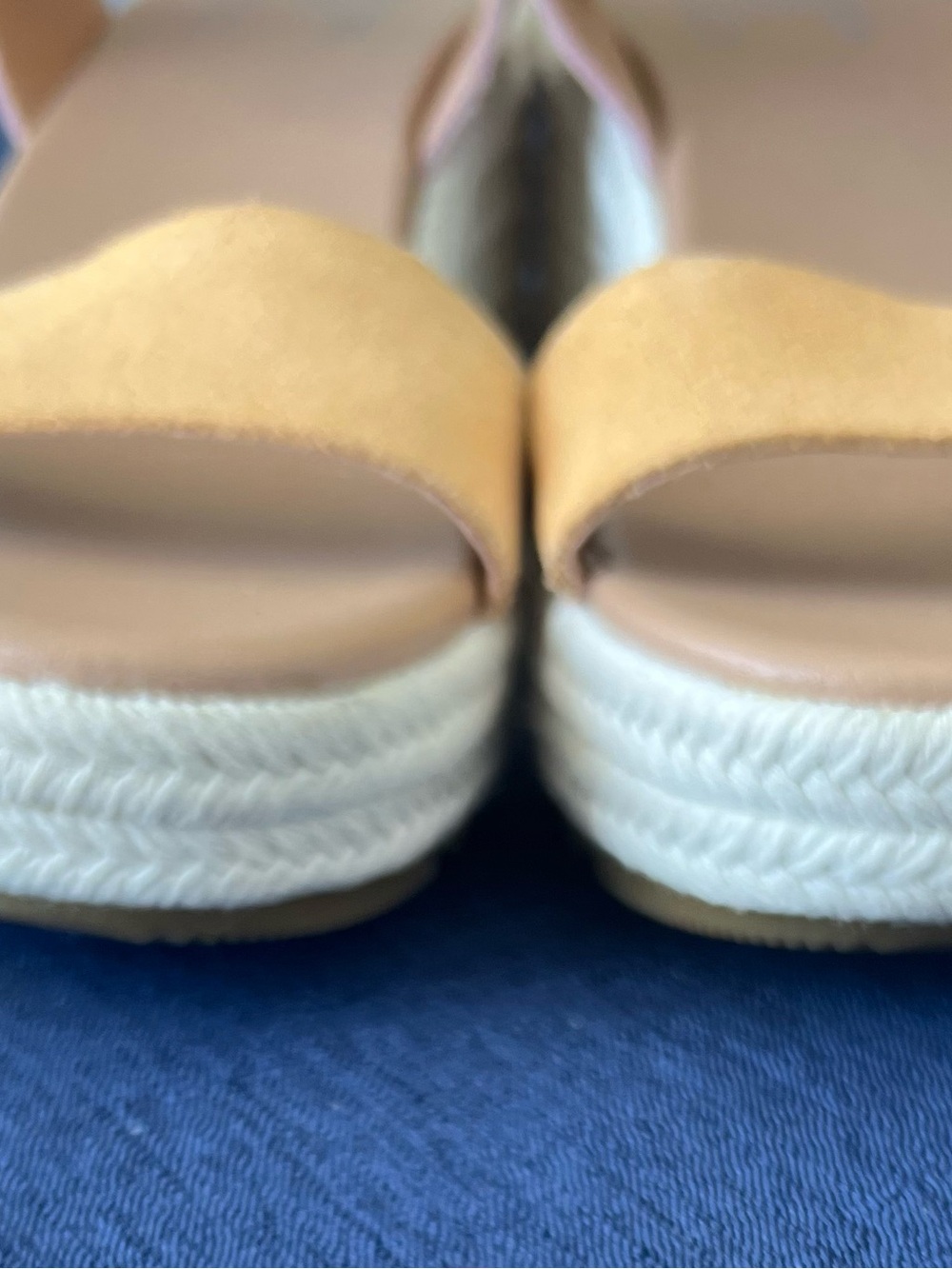 SOREL-Women’s Espadrille Wedge Sandals - Peach, Light Blue & Pink - Picture 2 of 7